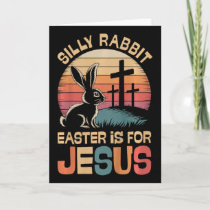 Tarjeta Niños Conejo Tonto La Pascua Es Para Jesús Niños N