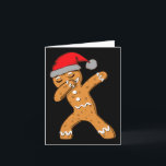 Tarjeta Niños Dabbing Dab Gingerbread Hombre Xmas Chicas N<br><div class="desc">Niños Dabbing Dab Gingerbread Hombre Chicas  Navidades</div>