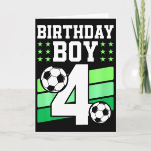 Tarjeta Niños de 4 años niño regalo de cumpleaños número 4