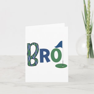 Tarjeta Niños De Cumpleaños Golf Hermano De Nacimiento