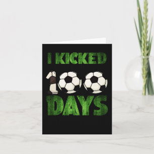 Tarjeta Niños De Fútbol A Los Que Empecé Por 100 Días De S