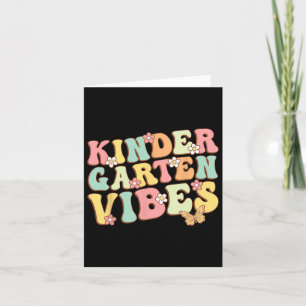 Tarjeta Niños de kindergarten Vibes Hola niños de kinderga