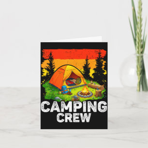 Tarjeta Niños de la tripulación de camping familia camping