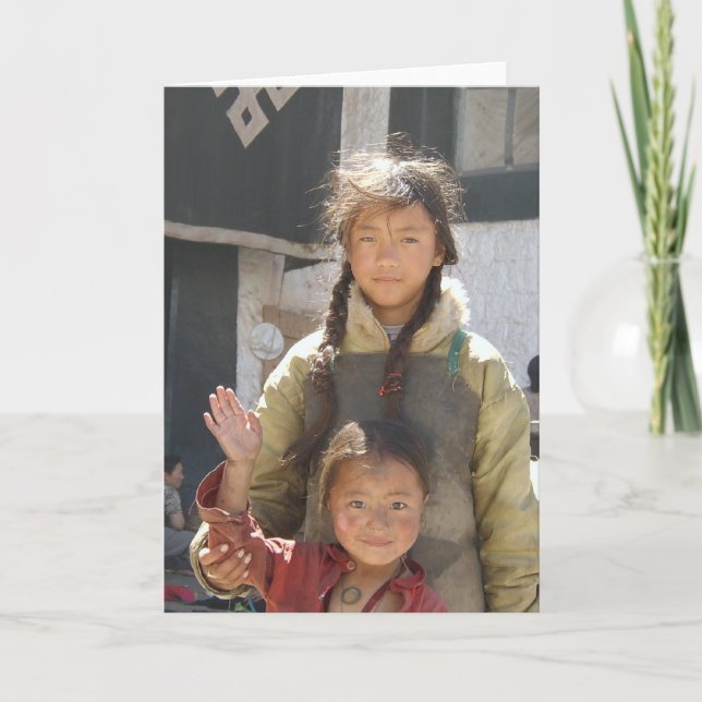 Tarjeta Niños de Notecard- del espacio en blanco de la (Anverso)