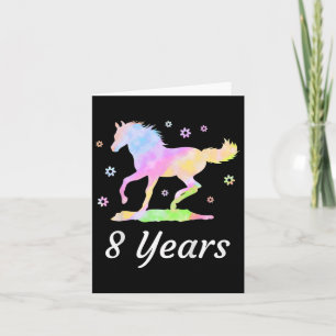 Tarjeta Niños de ocho años de edad 8 Aniversario de la equ
