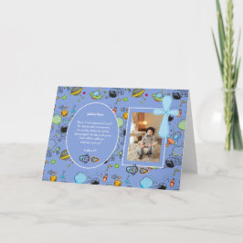 Tarjeta Niños de regalo fotográfico católico - Comunión, c