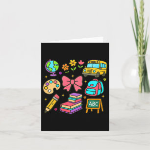 Tarjeta Niños De Vuelta Al Colegio Coquette