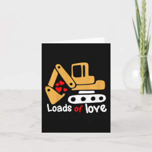 Tarjeta Niños Día de San Valentín Cargas De Amor Excavador
