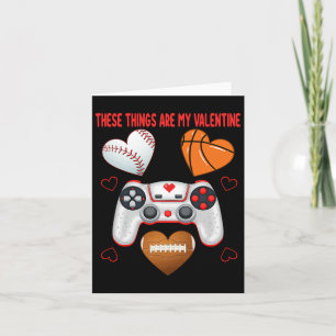 Tarjeta Niños día de San Valentín Corazón Hombres Jugando 