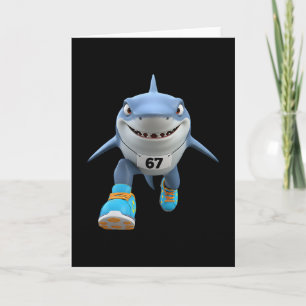 Tarjeta Niños Divertidos 67 Meme Tralalero Tralala Corredo