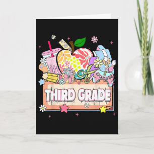 Tarjeta Niños Elegantes Graduado Tercer Grado 2025 Preesco