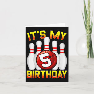 Tarjeta Niños es mi quinto cumpleaños
