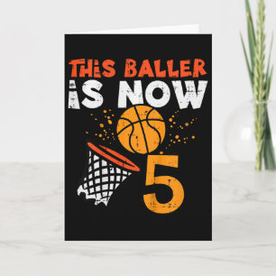 Tarjeta Niños Este Ller Ahora Es 5 Sketll Cumpleaños 5 Bda