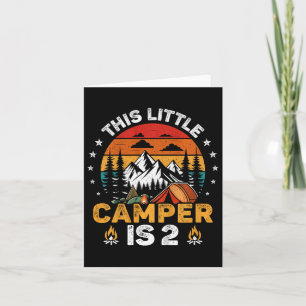 Tarjeta Niños Este Pequeño Camper Tiene 2 Años Caminando 2