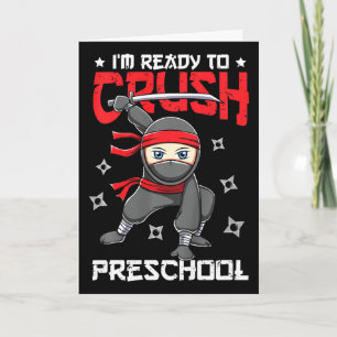 Tarjeta Niños Estoy Listo Para Aplastar Preescolar Volver