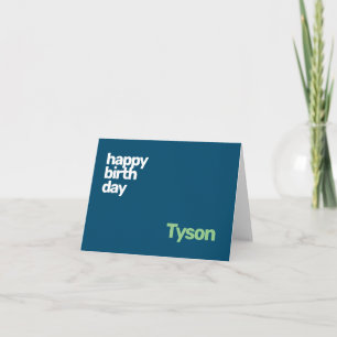 Tarjeta niños feliz cumpleaños mínimo