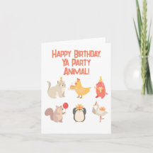 Niños Fiestas de cumpleaños feliz animales niños S