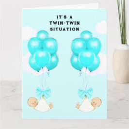Tarjeta Niños gemelos