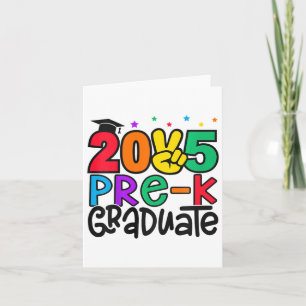 Tarjeta Niños Graduados Preescolares 2025 Graduación Prees