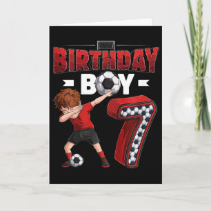 Tarjeta Niños haciendo Dabbing Niño de 7 años Jugador de f