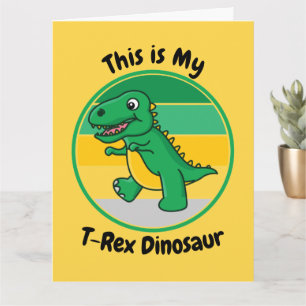 Tarjeta Niños Halloween Dinosaurio Este es Mi Dinosaurio T