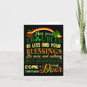 Tarjeta Niños hombres mujeres bendición irlandesa día de s