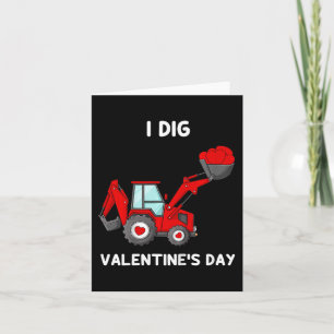 Tarjeta Niños I cavan Día de San Valentín Corazón Tractor 