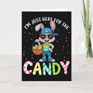 Tarjeta Niños Im Solo Aquí Por Los Dulces Pascua Niño