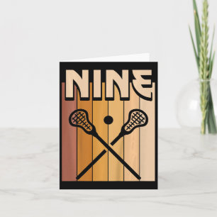 Tarjeta Niños Lacrosse De 9 Años Chica Noveno Bir