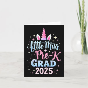 Tarjeta Niños Little Miss Pre-k Graduada Preescolar Niñas 