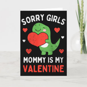 Tarjeta Niños Lo Siento Chicas Mami Es Mi San Valentín Niñ