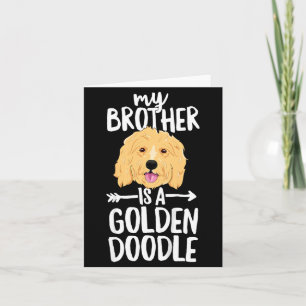 Tarjeta Niños Mi Hermano Es Un Goldendoodle