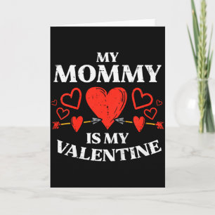 Tarjeta Niños Mi Mami Es Mi San Valentín Bebés Día de San 