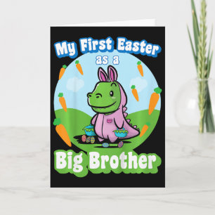Tarjeta Niños Mi Primer Pascua Como Un Hermano Mayor Cute