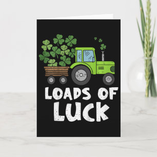 Tarjeta Niños Montones De Suerte Tractor Infantil Niños St