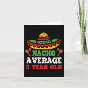 Tarjeta Niños Nacho Promedio De Cumpleaños Cinco De Mamáes