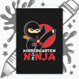 Tarjeta Niños Ninja Kick El Primer Día De Vuelta A La Escu
