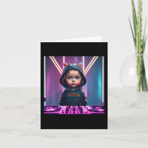 Tarjeta Niños Niños DJ Disco Jockey Diversión Infantil EDM