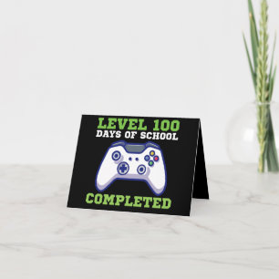 Tarjeta Niños Nivel 100 Días De Escuela Completados 