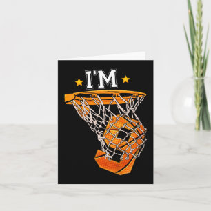 Tarjeta Niños Noveno Baloncesto Cumpleaños Soy 9 Niño Chic