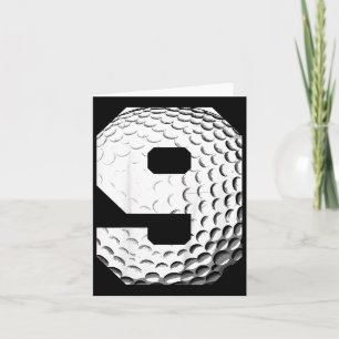 Tarjeta Niños Noveno Jugador de Golf Birthday Boy Golf de 