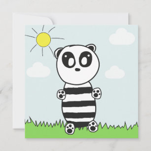 Tarjeta Niños Panda