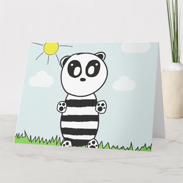 Tarjeta Niños Panda  (Anverso)