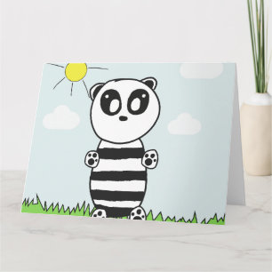 Tarjeta Niños Panda