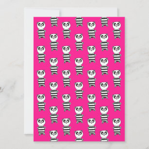 Tarjeta Niños Panda