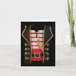 Tarjeta Niños piratas de Halloween disfrazan a Tee