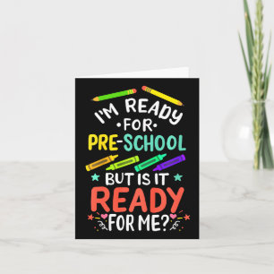 Tarjeta Niños Primer Día De Educación Preescolar