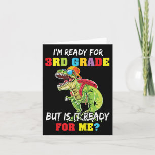 Tarjeta Niños Primer Día De Tercer Grado Preparado Para Te