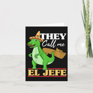 Tarjeta Niños Que Me Llaman El Jefe Cinco De Mayo Dinosaur