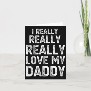 Tarjeta Niños Realmente Amo A Mi Papá Padres Adorables Día